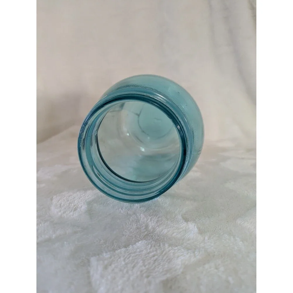 Vintage Ball Perfect Mason Blue Quart Mason #3 Jar 1923-1933